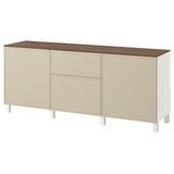 Комбінація з шухлядами, білий/Крукмакаре бежевий, 180x42x75 см BESTA / 896.028.18 BESTA магазин Glance