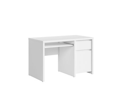 Комп'ютерний стіл Kaspian / S128-BIU1D1S/120-BI/BIM;білий/білий мат;