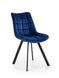 Кухонний стілець K332 / V-CH-K/332-KR-GRANATOWY;чорний/синій;
