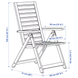Садовий стілець із регульованою спинкою NAMMARO / 505.103.01;