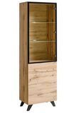 Витрина Thin высокая / 27 WT TH WSW;дуб вотан; Thin магазин Glance