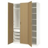 Шкаф-купе, белый/дубовый шпон, 150x60x236 см PAX/TONSTAD / 995.490.00 PAX/TONSTAD магазин Glance
