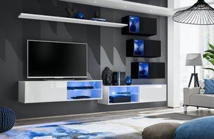 Меблева стінка Switch XXIV / 26 WS SW 24;білий/чорний;