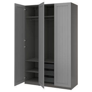Комбінація шаф, темно-сірий/темно-сірий, 150x60x236 см PAX/GULLABERG / 895.615.54