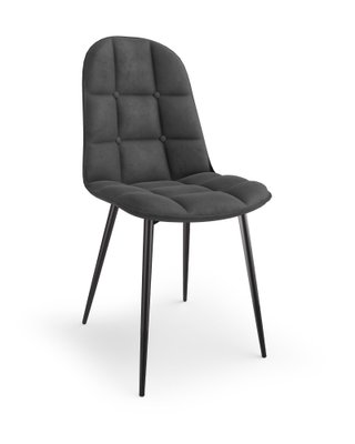Кухонний стілець K417 / V-CH-K/417-KR-POPIELATY;сірий/чорний;
