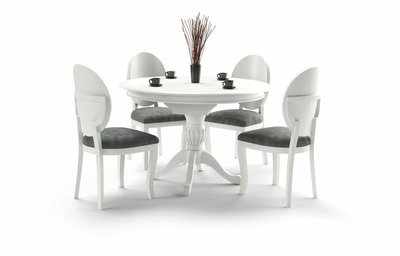 Кухонний стіл WILLIAM / V-CH-WILLIAM-ST-BIAŁY;білий;