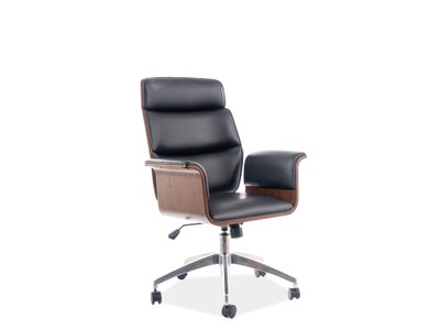 Комп'ютерне крісло OREGON / OBROREGONCOR;чорний;екошкіра;