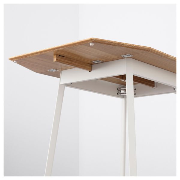 Стол IKEA PS 2012 / 202.068.06;бамбук/білий;