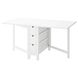 Раскладной стол NORDEN 152x80 см / 104.238.86;білий;