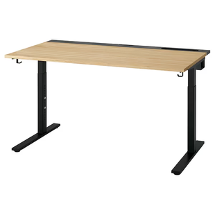 Комп'ютерний стіл MITTZON 140x80 cm / 395.281.28;дуб/чорний;