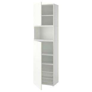 Комбінація з дверима, білий/Фоннес білий, 60x42x221 см PLATSA / 396.157.43