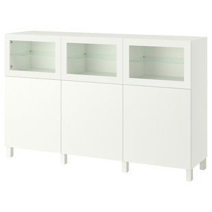 Комбинация с дверями, белый/Forvaltare белый, 180x42x112 см BESTA / 695.976.67