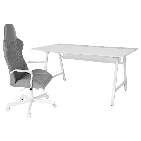 Геймерський стіл та крісло UTESPELARE / 194.407.11;сірий;