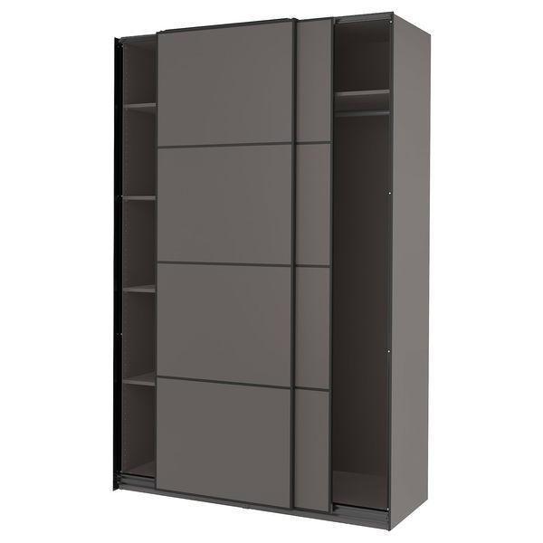 Шафа PAX/MEHAMN 150х66х236 см / 794.297.96;темно-сірий;150х66х236; PAX/MEHAMN магазин Glance Шафа PAX/MEHAMN 150х66х236 см / 794.297.96;темно-сірий;150х66х236;