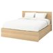 Ліжко з контейнером MALM / 004.126.85;дуб;140х200;