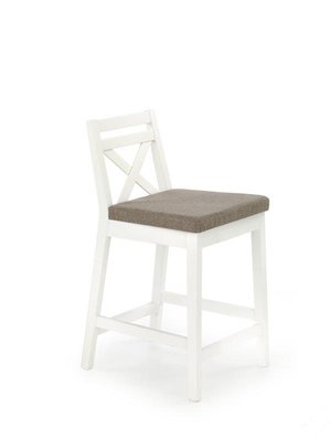 Барний стілець BORYS LOW / V-PL-N-BORYS_LOW-BIAŁY-INARI23;білий;дерево;