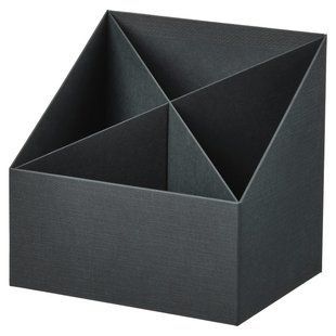 Органайзер для столу, антрацит, 16x16 см FJADERHARV / 705.969.02