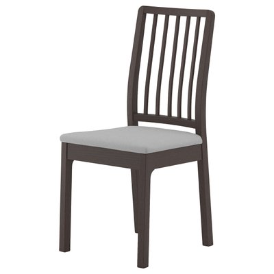 Кухонный стул EKEDALEN / 803.407.60;темно-коричневий/світло-сірий;