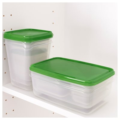 Харчові контейнери PRUTA 17 шт. / 601.496.73;зелений;пластик;