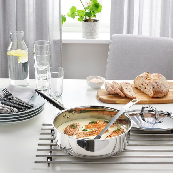 Сковорідка-сотейник з нержавйючої сталі IKEA 365+, 24 см / 004.842.53