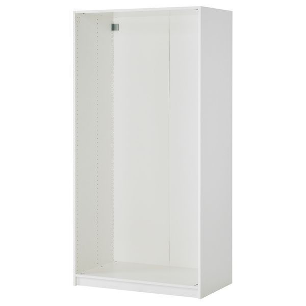 Шафа 2-х дверна, 100х60х236 см PAX/BERGSBO / 499.046.34;білий;100x60x236;