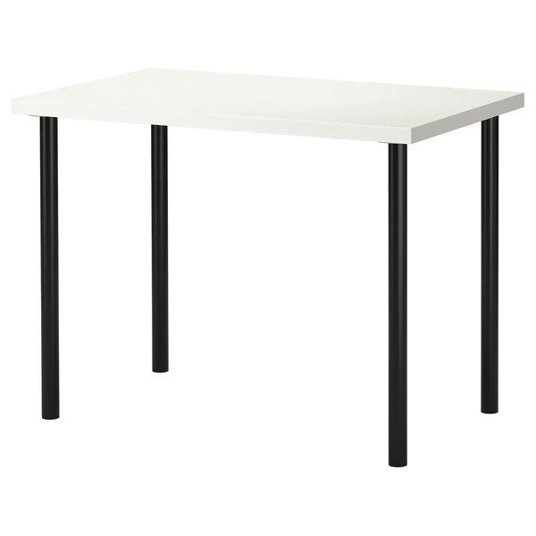 Комп'ютерний стіл LINNMON / ADILS / 099.321.77;білий/чорний;100х60х74;