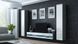 Мебельная стенка VIGO NEW IV / корпус - сірий мат, фронт - білий глянець;
