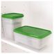 Харчові контейнери PRUTA 17 шт. / 601.496.73;зелений;пластик;