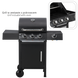 Газовый гриль 3+1 с редуктором 10,3 кВт / BBQ8069