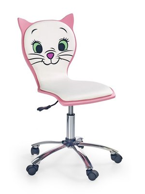 Комп'ютерне крісло KITTY 2 / V-CH-KITTY_2-FOT;білий/рожевий;