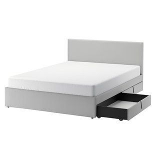 Мягкая кровать с ящиками GLADSTAD / 594.070.12;