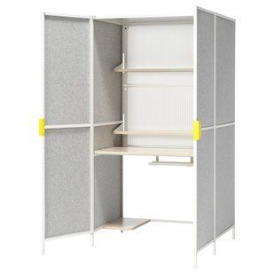 Игровая станция, светло-серый/белый, 100x72x180 см BRANNBOLL / 405.864.62