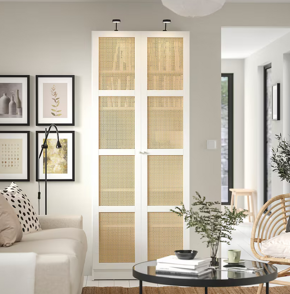 Книжкова шафа з дверцятами BILLY/HOGADAL / 495.722.05;білий;