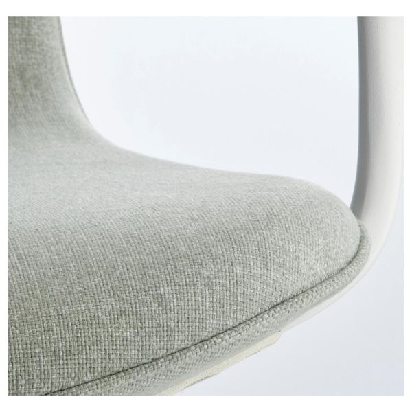 Офісне крісло з білими підлокітниками LANGFJALL / 292.529.93;світло-зелений;