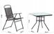 Стол и 4 стула NEO c зонтом / HIT6342;сірий;