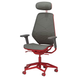 Офісне/ігрове крісло STYRSPEL / 605.260.85;сірий/червоний;