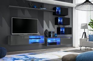 Меблева стінка Switch XXIV / 27 GZ SW 24;графіт/ чорний;