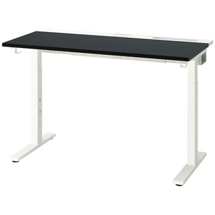Комп'ютерний стіл MITTZON 120х60 cm / 095.258.57;чорний/білий;