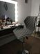 Барный стул MATRIX 2 / V-CH-MATRIX_2-FOT-POPIEL;білий/сірий;сталь;