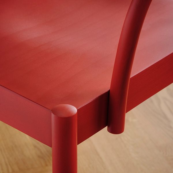 2025 Стіл і 4 стільці, сосна/червоний, 156x75 см IKEA PS 2026/STOCKHOLM / 296.344.07