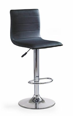 Барний стілець H21 / V-CH-H/21-CZARNY;чорний;Сталь;