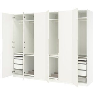 Комплект шкафа, белый/кремовый, 300x60x236 см. PAX/TONSTAD / 695.784.28