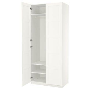 Шафа, білий/білий, 100x60x236 см PAX/BERGSBO / 495.006.28
