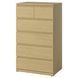 Комод, 6 ящиков, отделка под дуб, 70x50x120 см STORKLINTA / 006.275.44