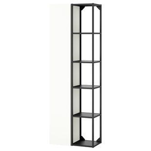 Книжкова шафа, антрацит/білий, 60x32x180 см ENHET / 395.478.86