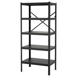 Книжный шкаф, черный, 85x55x190 см BROR / 896.174.43