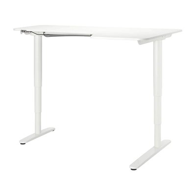 Комп'ютерний стіл кутовий BEKANT правий 160x110 см / 290.225.01;білий;125;