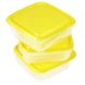 Харчовий контейнер PRUTA 3 шт. / 903.358.43;жовтий;пластик;