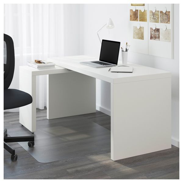 Компьютерный стол MALM 151x65 см / 702.141.92;білий;151х65;