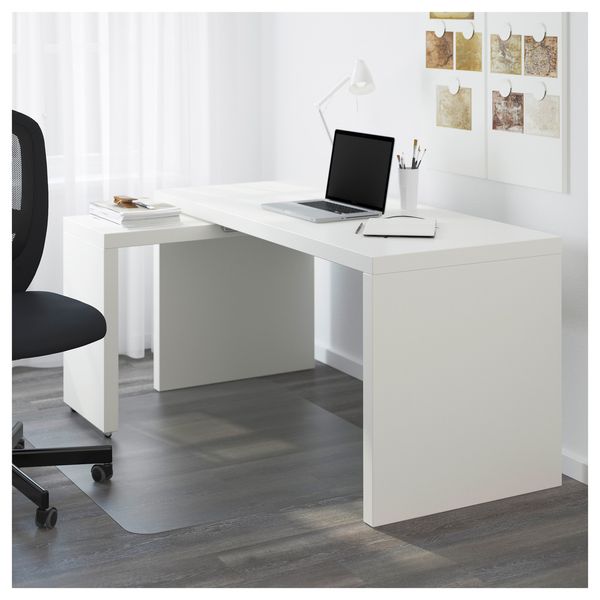 Комп'ютерний стіл MALM 151х65 см / 702.141.92;білий;151х65;